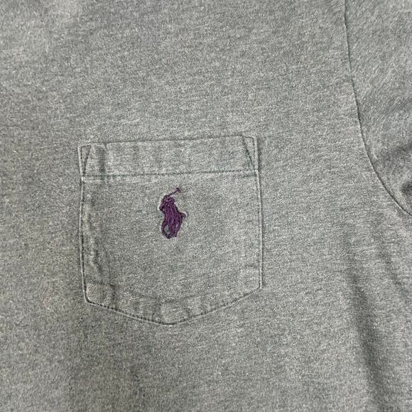 Polo Ralph Lauren Green/Blue Pony Logo Pocket T-shirt Size Medium - Picture 4 of 7